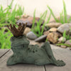 SPI Home Frog Prince Bird Feeder – Whimsical Cast Aluminum Garden Decor