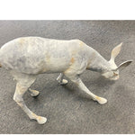 SPI Home Garden Deer Pair – 26.5-Inch Cast Aluminum Outdoor Sculptures with Antique Bronze Finish for Woodland-Inspired Decor