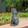 SPI Home Bronze Garden Bunny – 14” Metal Rabbit Sculpture for Outdoor Decor