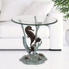 Coastal Seahorse End Table – Ocean-Themed Accent Table by SPI Home