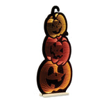 LED Jack-o-Lantern Ekkolight Triple Stack 35.5 Inch Height Spooky Decor By Melrose