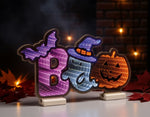 Halloween Boo Ekkolight – Acrylic LED Halloween Decor 10"H – Festive Glow By Melrose