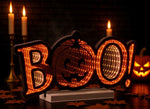LED Halloween BOO Light – Acrylic Fun Accent 7.75"H – Tabletop Decor By Melrose