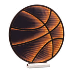 Basketball Acrylic Tabletop Light 17 Inch Height for Sports Rooms and Game Areas By Melrose