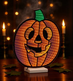 Halloween Jack-O-Lantern Ekkolight – Acrylic LED Pumpkin 14.5"H – Fun Indoor Decor By Melrose