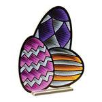 Easter Egg x3 Ekkolight – Acrylic LED Spring Decor 23.5"H – Seasonal Accent By Melrose
