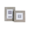 Two's Company 53635 Chain Link Set of 2 Silver Chain Photo Frames