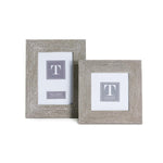 Two's Company 53635 Chain Link Set of 2 Silver Chain Photo Frames