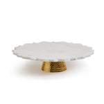 Two's Company 53654 Perfectly Polished Hand-Cut Marble Starburst Platter