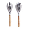Two's Company 53668 Set of 2 Servers With Rattan Wrapped Handles