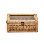 Two's Company 53698 Small Hand-Crafted Rattan Decorative Desktop Box