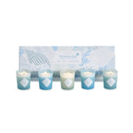 Two's Company 53725 Watercolors Set of 5 Scented Candles in Gift Box