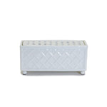 Two's Company 53727 Porcelain Bamboo Fretwork Removable Lid Flower Arranger