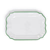 Two's Company 53742 Garden Soiree Melamine Serving Platter with Green Border