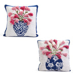 Two's Company 53746 Chinoiserie Set of 2 Vase Arrangement Cotton Pillows