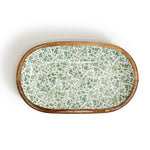 Two's Company 53756 Countryside Hand-Crafted Set of 2 Enamel Wood Round Tray