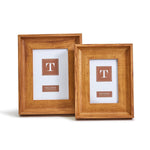 Two's Company 53775 Faux Bois Set of 2 Wide Profile Plastic Photo Frame