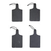 Two's Company 53828 Set of 4 Natural Slate Personal Serving Boards
