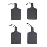 Two's Company 53828 Set of 4 Natural Slate Personal Serving Boards
