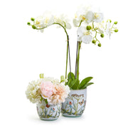 Two's Company 53830 Butterfly Garden Set of 2 Drainage Hole Cachepot/Planter