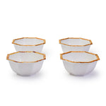 Two's Company 53834 Bamboo Touch Set of 4 Octagonal Multipurpose Bowls