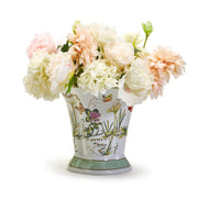 Two's Company 53840 Butterfly Garden Flared Vase/Cachepot