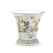 Two's Company 53840 Butterfly Garden Flared Vase/Cachepot