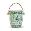 Two's Company 53841 Countryside Cooler Bucket with Woven Cane Handles
