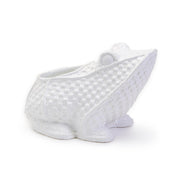 Two's Company 53867 Basket Weave Pattern Frog Cachepot/Planter