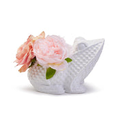 Two's Company 53867 Basket Weave Pattern Frog Cachepot/Planter