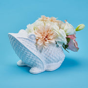 Two's Company 53867 Basket Weave Pattern Frog Cachepot/Planter