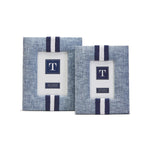 Two's Company 53894 Yacht Club Set of 2 Stripe Photo Frame Includes 2