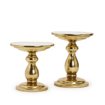 Two's Company 53925 Set of 2 Pedestal Centerpieces with Removeable Mirror