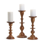 Two's Company 53934 Natural Heights Set of 3 Candleholder