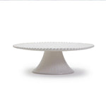 Two's Company 53939 Heirloom Embossed Pearl Cake/Serving Pedestal Platter