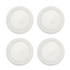 Two's Company 53941 Heirloom Set of 4 Embossed Pearl Edge Dinner Plate