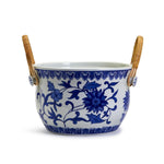 Two's Company 53952 Chinoiserie Bucket with Bamboo Handles