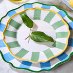  striped dinner plates