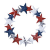 Rustic Metal Star Wreath – Americana Patriotic Decor 18"D – Indoor Display By Melrose