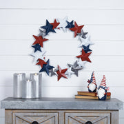 Classic Metal Americana Wreath – Star Design Decor 18