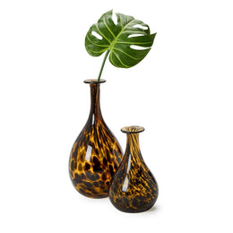 tortoise print vases,