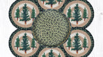 Rustic Evergreen Tree Trivets – Lodge-Style Basket Set by Earth Rugs