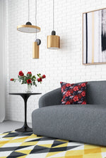 Vertical Entryway LED Ceiling Light in Black & Gold