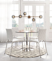 Gisela Tinted Glass Brass Ceiling Lamp by Zuo