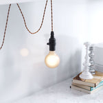 Zuo Modern Molly Ceiling Lamp, 121.9" H Black Electroplated Steel Modern Lighting