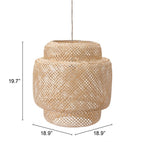 Straw-Inspired Bohemian Ceiling Light for Warm Interiors