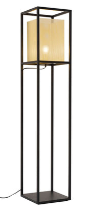 Sleek Steel Frame Floor Lamp – Perforated Shade by ZUO