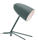 Zuo Modern Jamison Table Lamp 15" H, Green Steel Adjustable Shade for Desk, Bedroom or Office