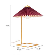 Zuo Modern Color Block Table Lamp with Sculptural Appea