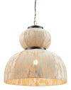 Zuo Modern Beige Ceiling Lamp – 21.7" Steel Pendant Light for Modern Interiors